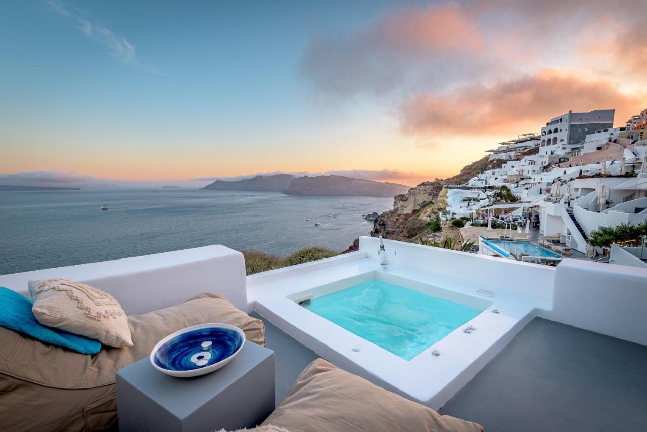 Amazing View Villa Oia With Jacuzzi Exterior foto